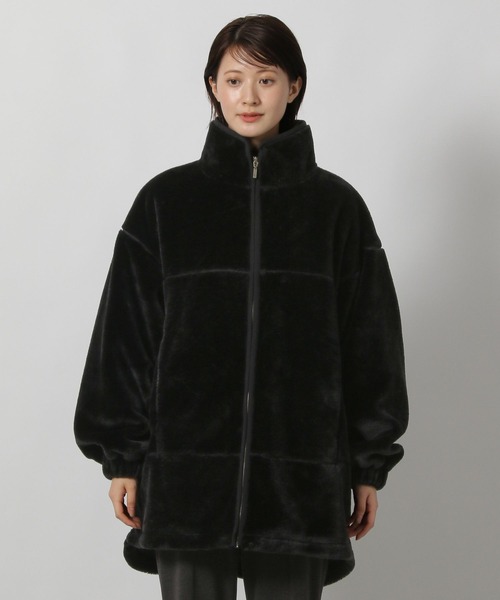 LAKOLE（ラコレ）の「スタンドボアブルゾン / 496631（ブルゾン・レディース・カーキ/ブラック/モカ・FREE）」の14枚目の写真