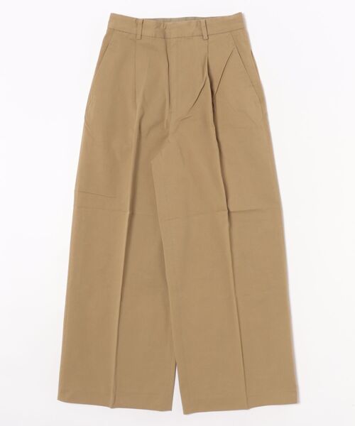 LA MARINE FRANCAISE(マリン フランセーズ)の「チノタックワイドパンツ(その他パンツ・レディース・ベージュ/ネイビー・1/0)」の7枚目の写真