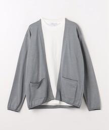 カーディガン+Tシャツ -セットアイテム・ハンドウォッシャブル-<A DAY IN THE LIFE>