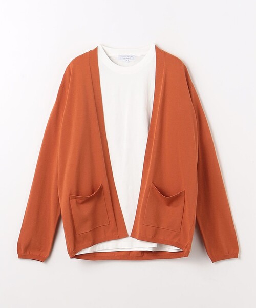 A DAY IN THE LIFE UNITED ARROWS(アデイインザライフユナイテッドアローズ)の「カーディガン+Tシャツ -セットアイテム・ハンドウォッシャブル-<A DAY IN THE LIFE>(カーディガン/ボレロ・メンズ・オレンジ/ネイビー/その他1・L/M/S)」の11枚目の写真