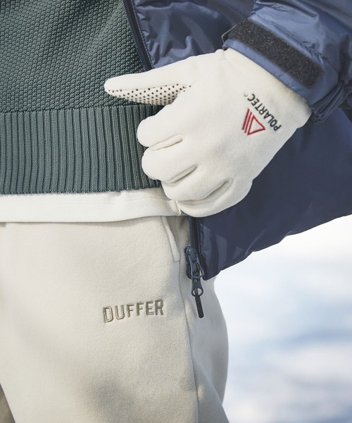 The DUFFER of ST.GEORGE(ザダファーオブセントジョージ)の「〔BLACK LABEL〕POLARTEC "CLASSIC200" GLOVES:ポーラテック グローブ(手袋・メンズ・アイボリー/ネイビー・F)」の12枚目の写真