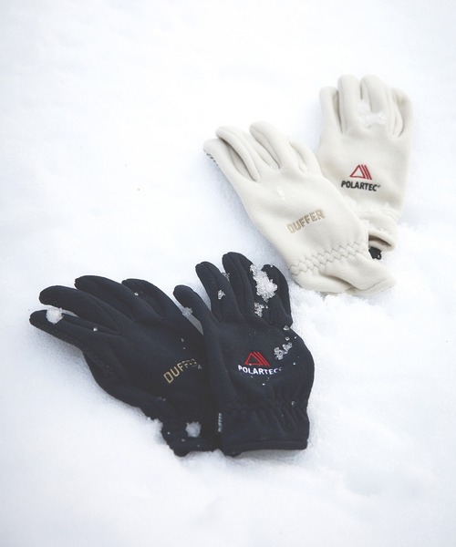 The DUFFER of ST.GEORGE(ザダファーオブセントジョージ)の「〔BLACK LABEL〕POLARTEC "CLASSIC200" GLOVES:ポーラテック グローブ(手袋・メンズ・アイボリー/ネイビー・F)」の11枚目の写真