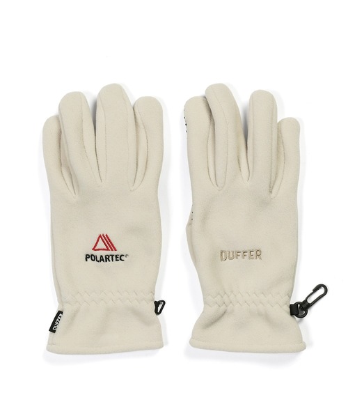 The DUFFER of ST.GEORGE(ザダファーオブセントジョージ)の「〔BLACK LABEL〕POLARTEC "CLASSIC200" GLOVES:ポーラテック グローブ(手袋・メンズ・アイボリー/ネイビー・F)」の7枚目の写真