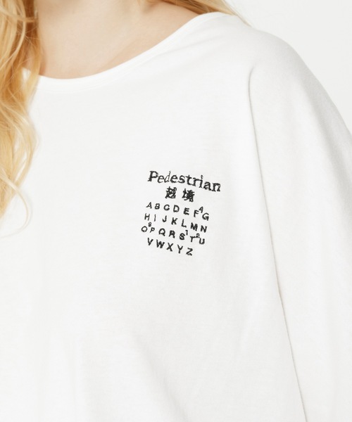 STOF（ストフ）の「TRIBE EMBROI BIG TEE（Tシャツ/カットソー・メンズ・ホワイト/ブラック・S/M）」の3枚目の写真