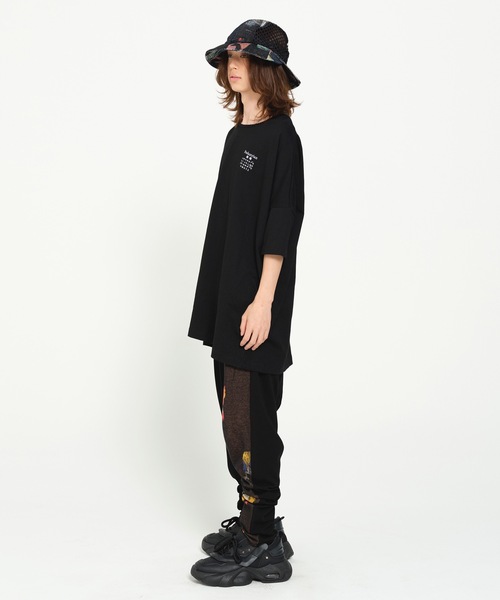 STOF（ストフ）の「TRIBE EMBROI BIG TEE（Tシャツ/カットソー・メンズ・ホワイト/ブラック・S/M）」の11枚目の写真