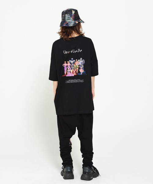 STOF（ストフ）の「TRIBE EMBROI BIG TEE（Tシャツ/カットソー・メンズ・ホワイト/ブラック・S/M）」の12枚目の写真