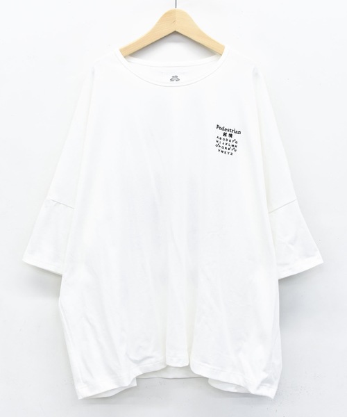 STOF（ストフ）の「TRIBE EMBROI BIG TEE（Tシャツ/カットソー・メンズ・ホワイト/ブラック・S/M）」の18枚目の写真