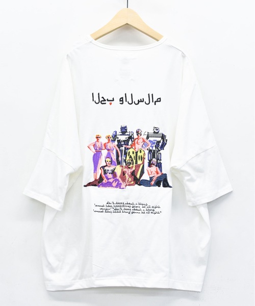 STOF（ストフ）の「TRIBE EMBROI BIG TEE（Tシャツ/カットソー・メンズ・ホワイト/ブラック・S/M）」の21枚目の写真