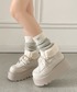 Shoes in Closet（シューズインクローゼット）の「【バンビ柄が新登場！】厚底 プラットフォーム レースアップ ボア ムートン ブーツ 5840（ブーツ・S）」