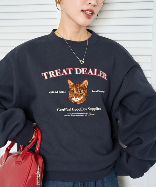 コモンドール 車とヘリコプター刺繍トレーナー 100cm コモンドール 車