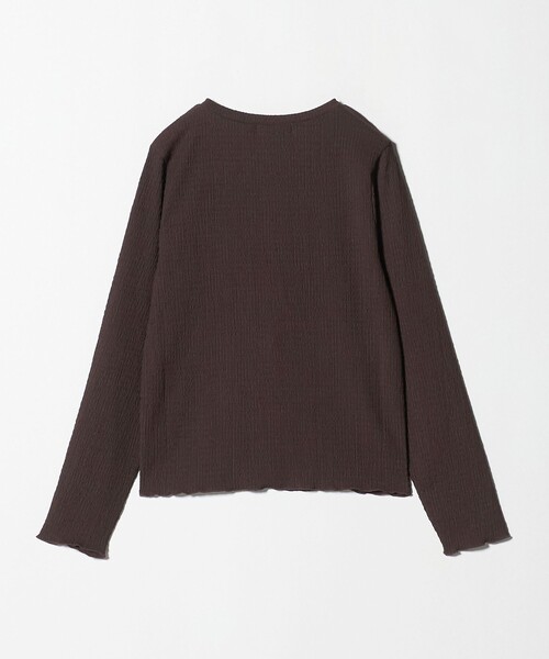 A DAY IN THE LIFE UNITED ARROWS(アデイインザライフユナイテッドアローズ)の「シャーリング クルーネックTシャツ <A DAY IN THE LIFE>(Tシャツ/カットソー・レディース・ライラック/ダークブラウン/オフホワイト・FREE)」の4枚目の写真