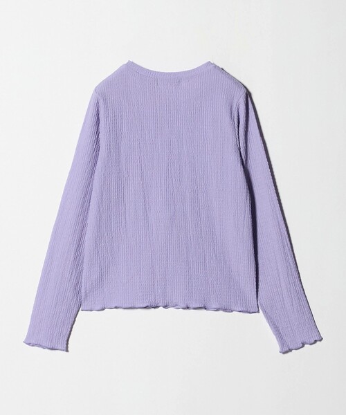 A DAY IN THE LIFE UNITED ARROWS(アデイインザライフユナイテッドアローズ)の「シャーリング クルーネックTシャツ <A DAY IN THE LIFE>(Tシャツ/カットソー・レディース・ライラック/ダークブラウン/オフホワイト・FREE)」の8枚目の写真