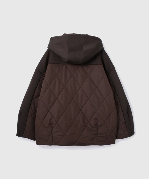 VICKY（ビッキー）の「キルトダンボールコクーンスリーブブルゾン（ブルゾン・レディース・ブラック/ブラウン・M）」の5枚目の写真