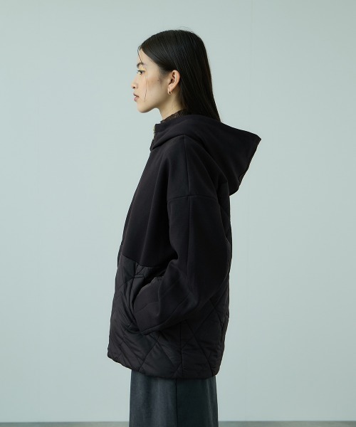 VICKY（ビッキー）の「キルトダンボールコクーンスリーブブルゾン（ブルゾン・レディース・ブラック/ブラウン・M）」の13枚目の写真