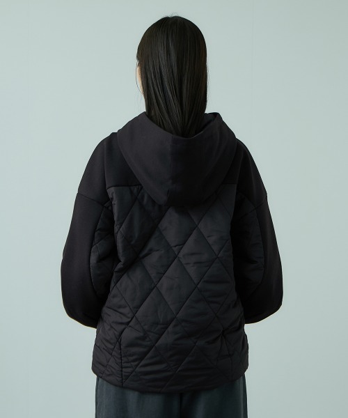 VICKY（ビッキー）の「キルトダンボールコクーンスリーブブルゾン（ブルゾン・レディース・ブラック/ブラウン・M）」の14枚目の写真