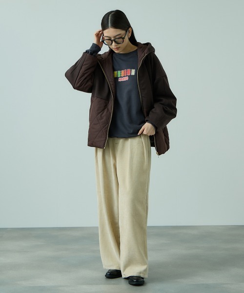 VICKY（ビッキー）の「キルトダンボールコクーンスリーブブルゾン（ブルゾン・レディース・ブラック/ブラウン・M）」の20枚目の写真