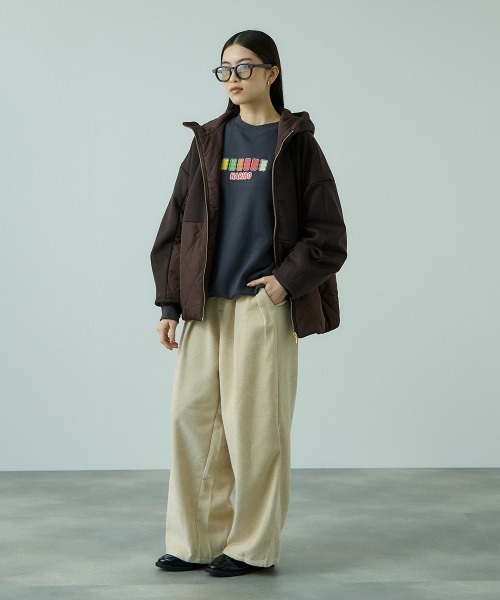 VICKY（ビッキー）の「キルトダンボールコクーンスリーブブルゾン（ブルゾン・レディース・ブラック/ブラウン・M）」の21枚目の写真