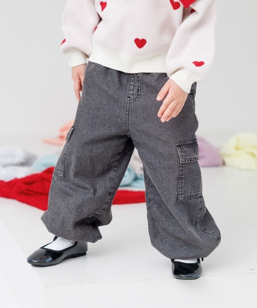 セール】あったかカーゴジョグパンツ/T/593421（カーゴパンツ