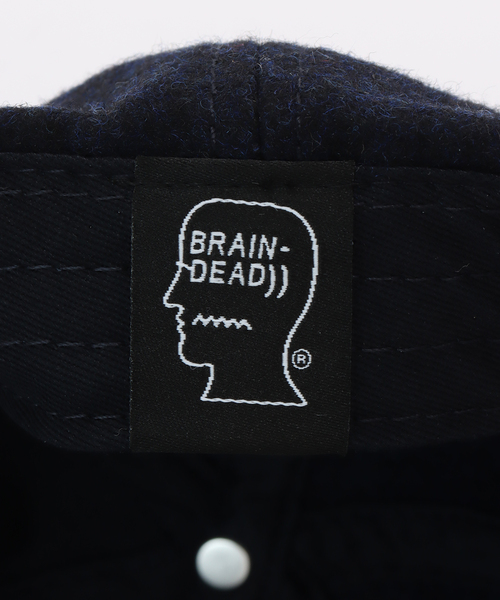 BRAIN DEAD(ブレインデット)の「【BRAIN DEAD/ブレインデッド】BATWING LOGOHEAD FLANNEL HAT BDF25H01004632NY01(キャップ・レディース・ネイビー・FREE)」の8枚目の写真