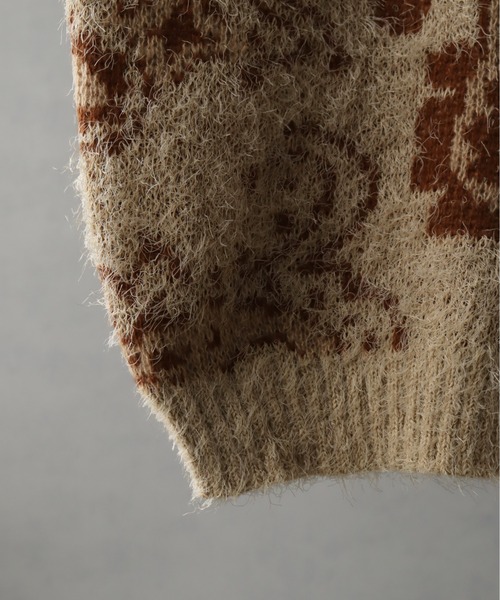 Art re A select（アトリエセレクト）の「シャギー×モヘアタッチ オーバーサイズ カーディガン（カーディガン/ボレロ・メンズ・ホワイト系/グレー系/ブラック系・FREE）」の21枚目の写真