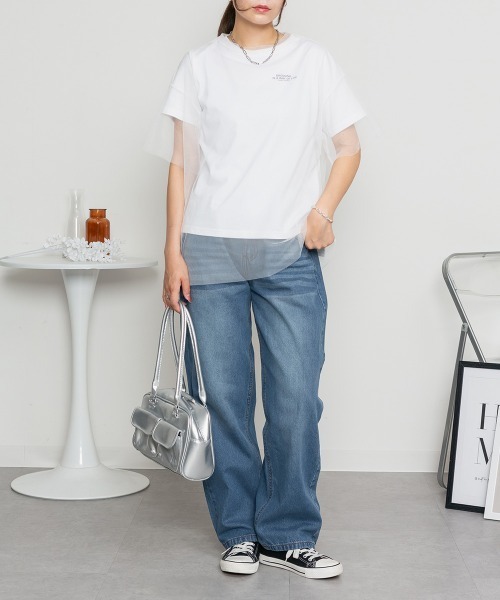 RCD(アールシーディー)の「デニムカーヴィーパンツ(その他パンツ・レディース・ブルー/ワンウォッシュ/ネイビー・LL/3L/4L/M/L)」の13枚目の写真