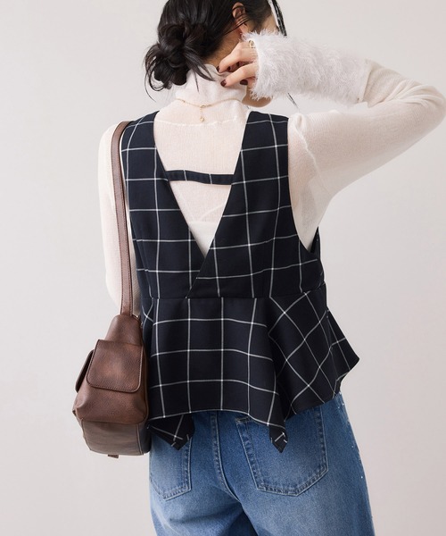 VIS(ビス)の「ビスチェセットニットワンピース(ワンピース・レディース・ブラック系その他/ブルー系その他3・S/M)」の10枚目の写真