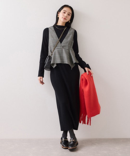 VIS(ビス)の「ビスチェセットニットワンピース(ワンピース・レディース・ブラック系その他/ブルー系その他3・S/M)」の11枚目の写真