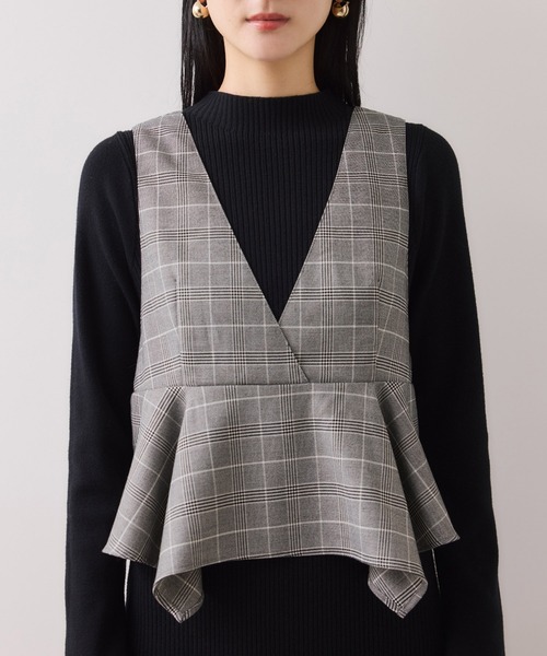 VIS(ビス)の「ビスチェセットニットワンピース(ワンピース・レディース・ブラック系その他/ブルー系その他3・S/M)」の19枚目の写真