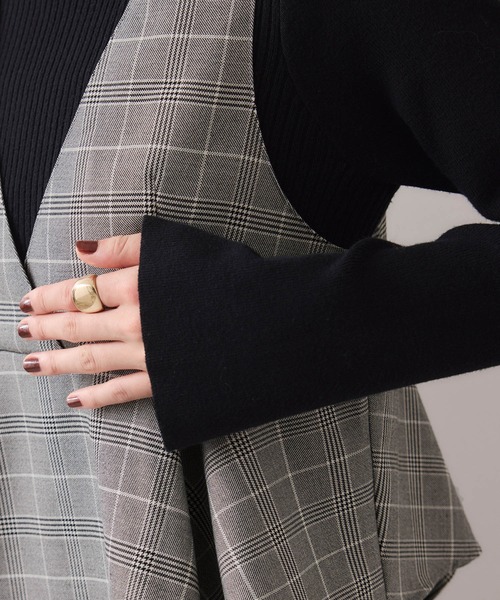 VIS(ビス)の「ビスチェセットニットワンピース(ワンピース・レディース・ブラック系その他/ブルー系その他3・S/M)」の21枚目の写真