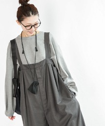 SOLAMONAT（ソラモナ）の「ペンネ天竺 袖タックプルオーバー（Tシャツ/カットソー）」