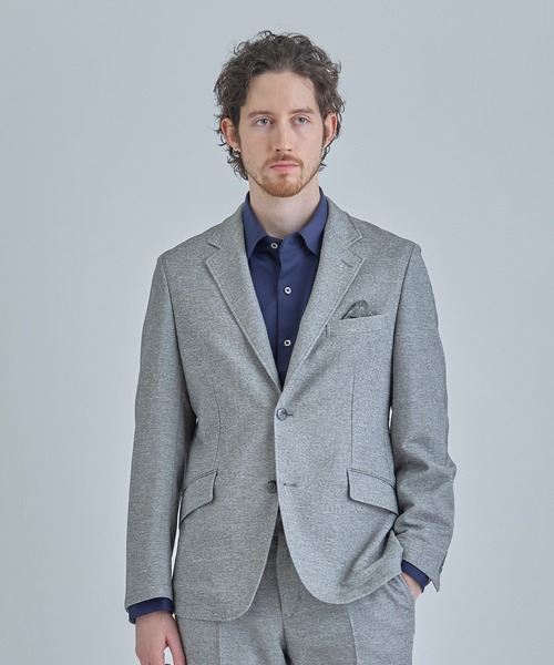 MEN'S BIGI（メンズビギ）の「【ACTIVE TAILOR】カラミメッシュストレッチジャケット＜軽量/通気性/ストレッチ＞（テーラードジャケット・メンズ・ブラック/ネイビー/ダークネイビー/グレー・04/03/02/01）」の3枚目の写真