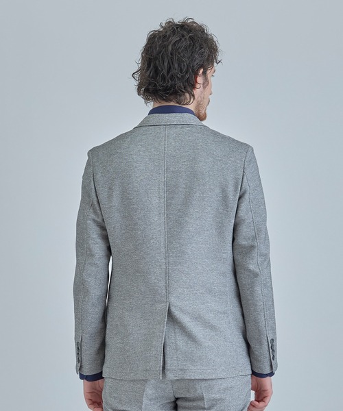 MEN'S BIGI（メンズビギ）の「【ACTIVE TAILOR】カラミメッシュストレッチジャケット＜軽量/通気性/ストレッチ＞（テーラードジャケット・メンズ・ブラック/ネイビー/ダークネイビー/グレー・04/03/02/01）」の6枚目の写真