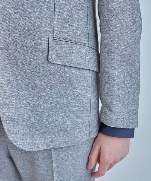 MEN'S BIGI（メンズビギ）の「【ACTIVE TAILOR】カラミメッシュストレッチジャケット＜軽量/通気性/ストレッチ＞（テーラードジャケット・メンズ・ブラック/ネイビー/ダークネイビー/グレー・04/03/02/01）」の8枚目の写真