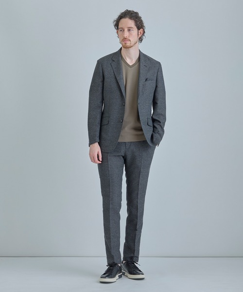 MEN'S BIGI（メンズビギ）の「【ACTIVE TAILOR】カラミメッシュストレッチジャケット＜軽量/通気性/ストレッチ＞（テーラードジャケット・メンズ・ブラック/ネイビー/ダークネイビー/グレー・04/03/02/01）」の11枚目の写真