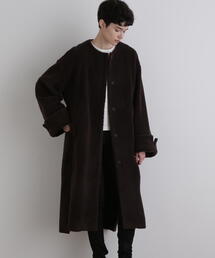 LE PHIL グレー コート　ルフィル LE PHIL(ル フィル)｜ソフトウールリバーAラインコート/グレー