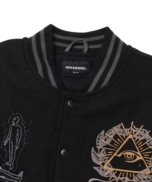 ILLUMINATI STADIUM JK (BLACK)（スタジャン）｜WKNDRS（ウィーキャン