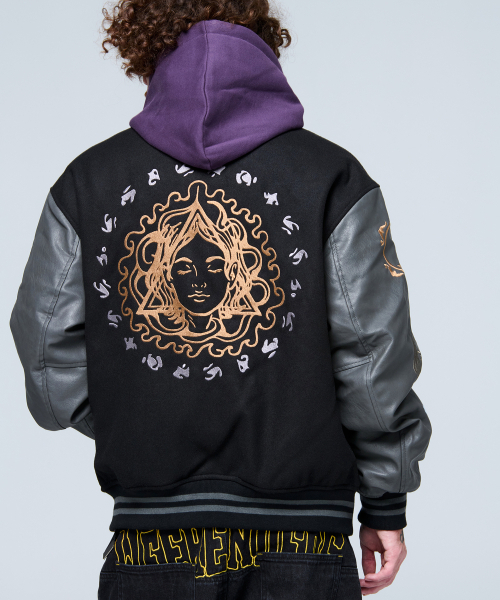 WKNDRS(ウィーキャンドース)の「ILLUMINATI STADIUM JK (BLACK)(スタジャン・レディース・その他・LARGE/X-LARGE/MEDIUM)」の8枚目の写真