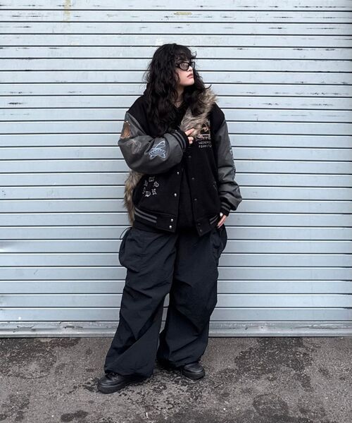 WKNDRS(ウィーキャンドース)の「ILLUMINATI STADIUM JK (BLACK)(スタジャン・レディース・その他・LARGE/X-LARGE/MEDIUM)」の9枚目の写真