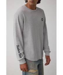 AZUL by moussy | 袖刺繍ワッフルトップス(Tシャツ/カットソー)