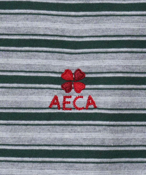 AECA(エイカ)の「STRIPE HALF SLEEVE TEE-GREEN(Tシャツ/カットソー・レディース・その他・MEDIUM/LARGE/X-LARGE/W)」の10枚目の写真
