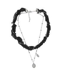 FLAREUP（フレアアップ）の「Braided Handmade Necklace (FL-730_Black)（ネックレス）」