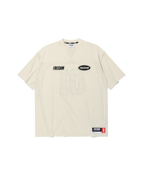 FREEDOM(フリーダム)の「メッシュラグビージャージ(クリーム)(Tシャツ/カットソー・メンズ・その他・LARGE/MEDIUM/XX-LARGE/XXX-LARGE/XXXX-LARGE/X-LARGE)」の3枚目の写真