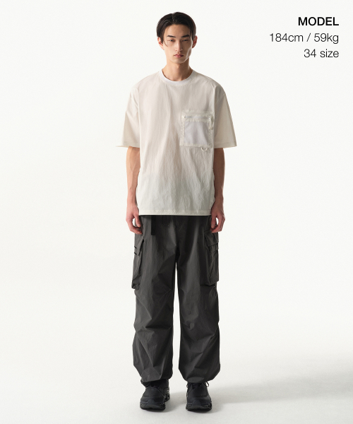 MUSINSA STANDARD（ムシンサスタンダード）の「[シティレジャー] ワイドベルト付きカーゴジョガーパンツ [グレー]（スウェットパンツ・メンズ・その他・26/27/28/29/30/31/32/33/34/36/38/40/42）」の6枚目の写真