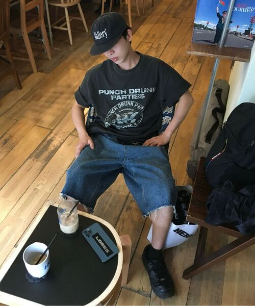 PUNCH DRUNK PARTIES(パンチドランクパーティーズ)の「SHG Seal Garment Dyed Tee (CHARCOAL)(Tシャツ/カットソー・レディース・その他・1/2/3)」の7枚目の写真