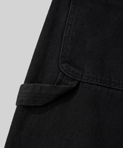Verdnt（バーダント）の「ガーメントダイ カーペンター ワイドコットンパンツ [ブラック]（その他パンツ・レディース・その他・SMALL/MEDIUM/LARGE）」の9枚目の写真