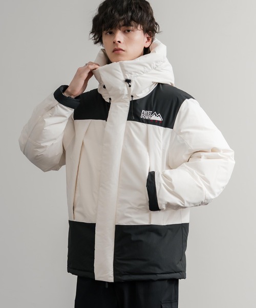 ダウンタウン friends プロモーションレコード セール】FIRST DOWN ファーストダウン WRAP DOWN PARKA DICROS MAURI