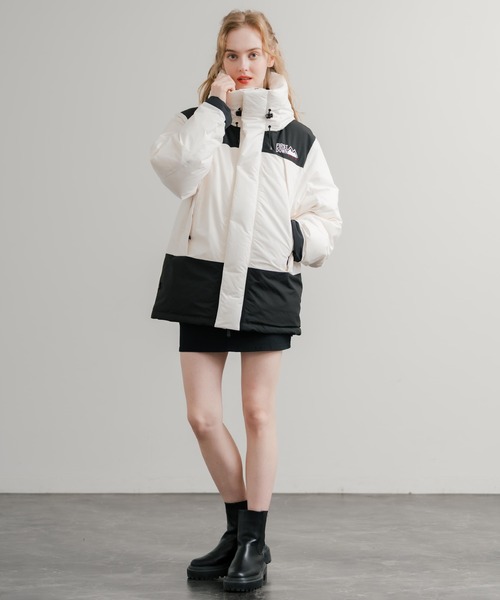 FIRST DOWN(ファーストダウン)の「FIRST DOWN ファーストダウン WRAP DOWN PARKA DICROS MAURI フード付きラップダウンジャケット F942010(ダウンジャケット/コート・メンズ・ホワイト/チャコール/ベージュ/ネイビー/セージグリーン/ブラック/ライラック・M/L/XL)」の8枚目の写真