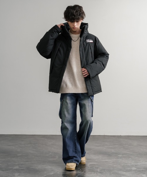 FIRST DOWN(ファーストダウン)の「FIRST DOWN ファーストダウン WRAP DOWN PARKA DICROS MAURI フード付きラップダウンジャケット F942010(ダウンジャケット/コート・メンズ・ホワイト/チャコール/ベージュ/ネイビー/セージグリーン/ブラック/ライラック・M/L/XL)」の11枚目の写真