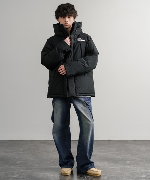 FIRST DOWN(ファーストダウン)の「FIRST DOWN ファーストダウン WRAP DOWN PARKA DICROS MAURI フード付きラップダウンジャケット F942010(ダウンジャケット/コート・メンズ・ホワイト/チャコール/ベージュ/ネイビー/セージグリーン/ブラック/ライラック・M/L/XL)」の12枚目の写真