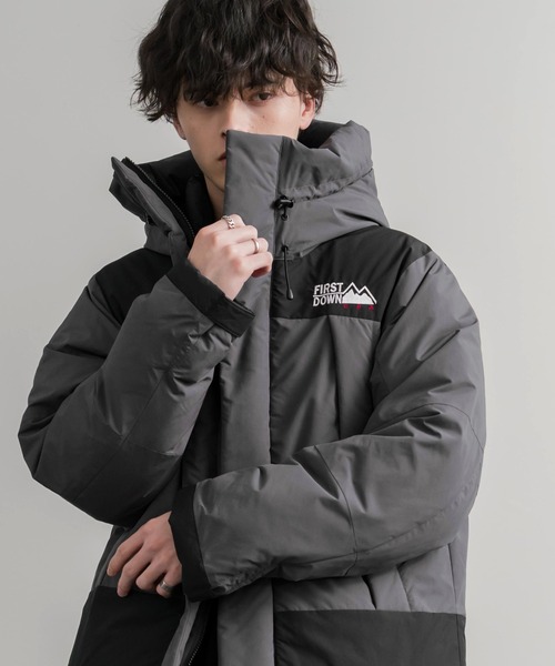 FIRST DOWN(ファーストダウン)の「FIRST DOWN ファーストダウン WRAP DOWN PARKA DICROS MAURI フード付きラップダウンジャケット F942010(ダウンジャケット/コート・メンズ・ホワイト/チャコール/ベージュ/ネイビー/セージグリーン/ブラック/ライラック・M/L/XL)」の16枚目の写真